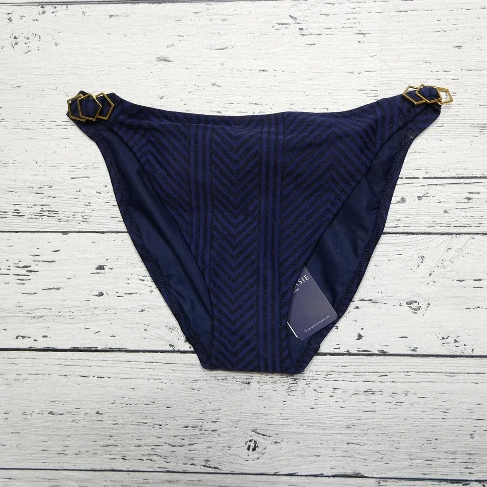Fantasie Swim Bikini‎ Bottom Womens XS Ink Blue Long Island Tab Swimwear New